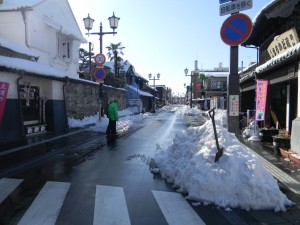 雪かき後